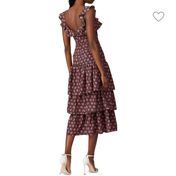 LIKELY Floral Tiered Midi Dress - Picture 4 of 5